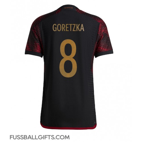 Deutschland Leon Goretzka #8 Fußballbekleidung Auswärtstrikot WM 2022 Kurzarm